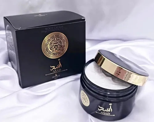 [ESQUENTA BLACK] Hidratante ASAD Lattafa (250ml) + Hidratante Bourbon - (250ml)