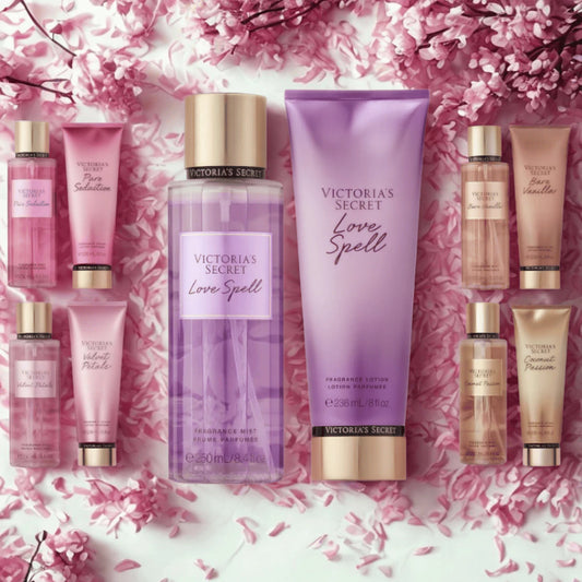 Kit 2 Perfumado Body Splash + Loção Hidratante Victoria's Secret Original , Creme de HIdratação, Perfume Corporal